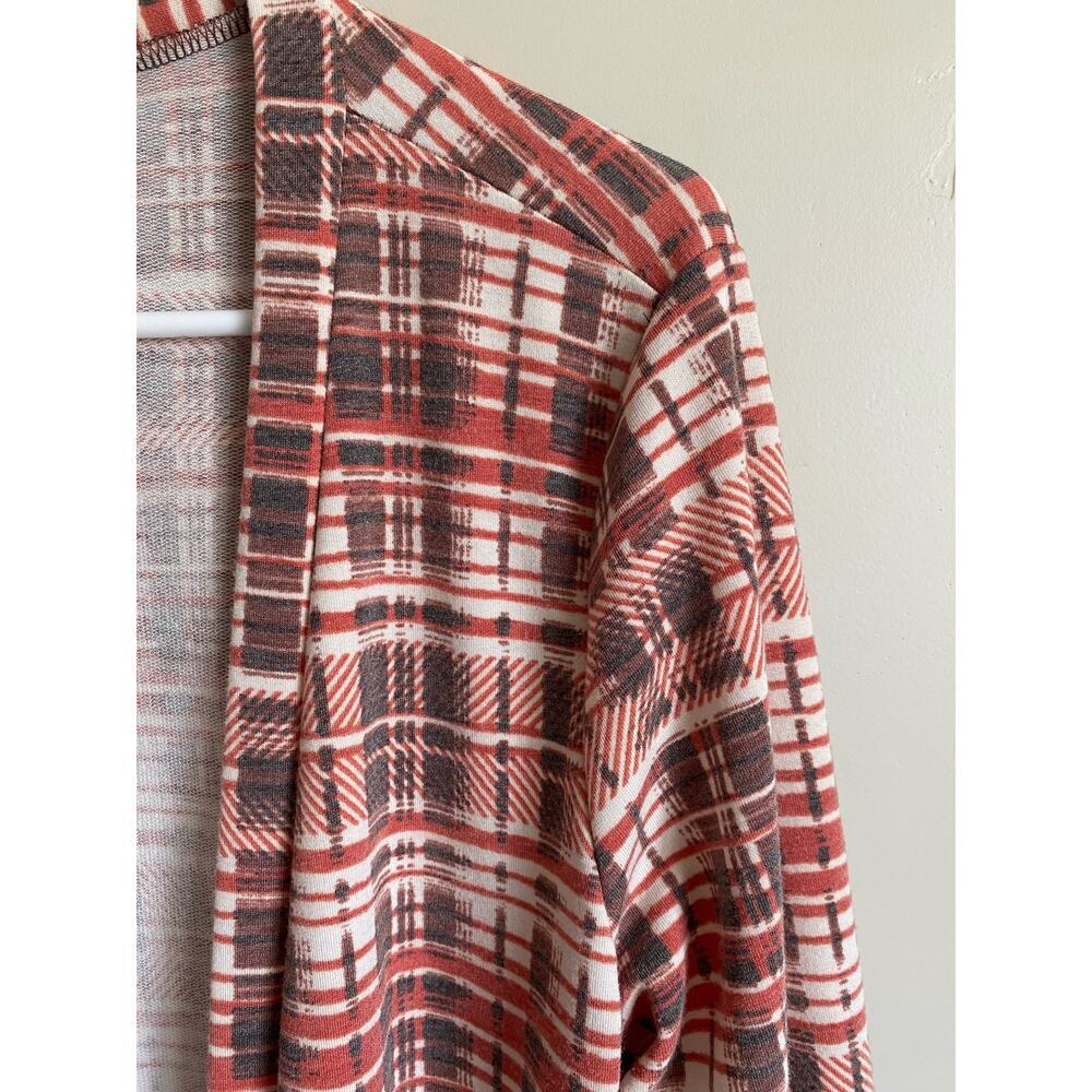 Agnes and Dora Long Fall Colored Buttoned Cardigan - Picture 4 of 4
